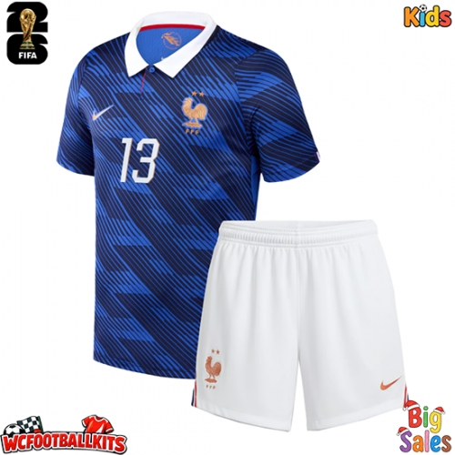 France Kante #13 Replica Home Stadium Kit for Kids World Cup 2026 Short Sleeve (+ pants)